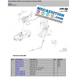 manuel pièces détachées aston db9 parts catalog