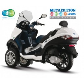 piaggio mp3 300 lt hybrid revue technique