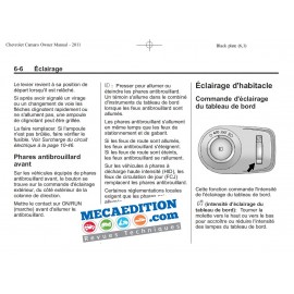 manuel utilisateur pour chevrolet camaro 2011
