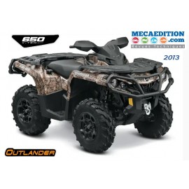 quads can am outlander 650 revue technique 2013