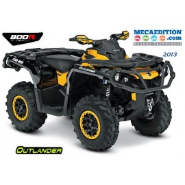 quads can am outlander 800r revue technique 2013